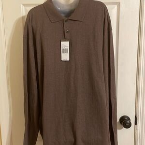 NWT Axist Brown Long sleeve shirt.  Size XXL.